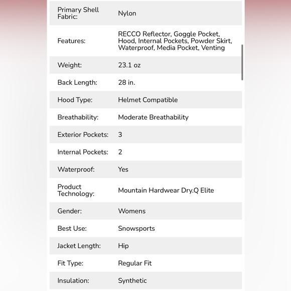 NWOT Cloudseeker Waterproof Stretch Jacket - Picture 4 of 8